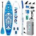 thumbnail image 2 of FunWater Inflatable 10'6Ã—32"Ã—6" Paddle Board SUP Stand Up Paddle Board for All Skill Levels Everything Included ISUP, Paddle, Pump, Backpack, Leash, Waterproof Bag, Fins, 2 of 4