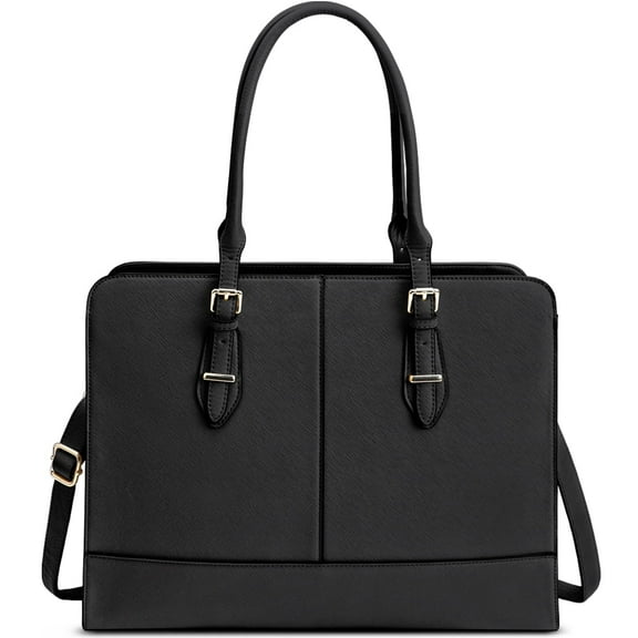 KTMOUW Laptop Bag for Women 15.6 Inch Leather Work Laptop Computer Tote Handbag Shoulder Bag Waterproof Business Office Professional Large Capacity