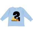 thumbnail image 3 of Inktastic 2nd Birthday Construction Truck Bulldozer Boys Long Sleeve Toddler T-Shirt, 3 of 5