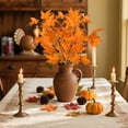 thumbnail image 5 of Cheapark Artificial Fall Maple Leaf - One Realistic Color Flower Arrangement Accessory for Thanksgiving Home Scenic Decor, 5 of 6