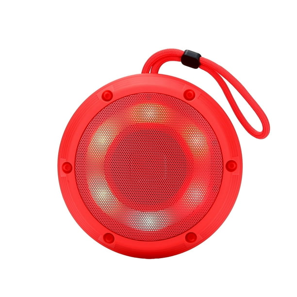 Pisexur - Altavoz Bluetooth para hombre, luz colorida, luminoso, para exteriores, para montañismo, portátil, colgante, de alta potencia, inalámbrico, con modo de espera prolongado, para niños, organi