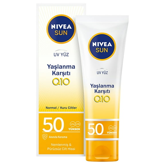 Nivea Sun SPF50  Anti-Aging and Blemish Q10 Facial Sunscreen 50 ml