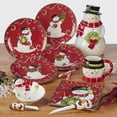 thumbnail image 3 of Certified International Holiday Magic Snowman 3-D Cookie Jar, 78 oz, Multicolor, 3 of 7