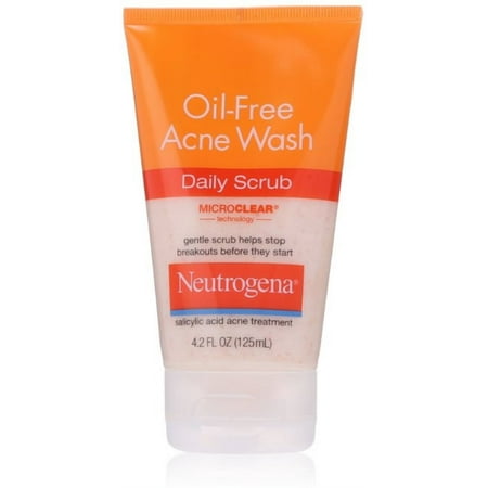 Neutrogena Oil-Free Acne Wash Daily Scrub 4.20 oz (Pack of 3)