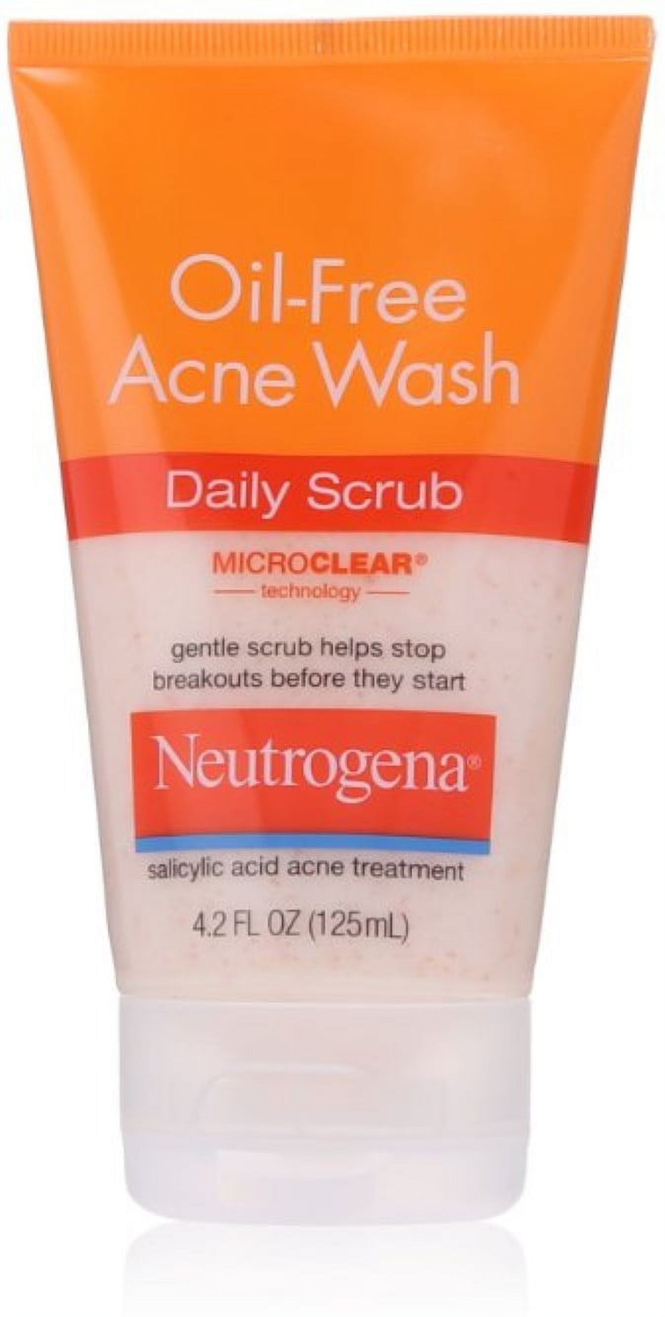 Neutrogena Oil-Free Acne Wash Daily Scrub 4.20 oz (Pack of 3)