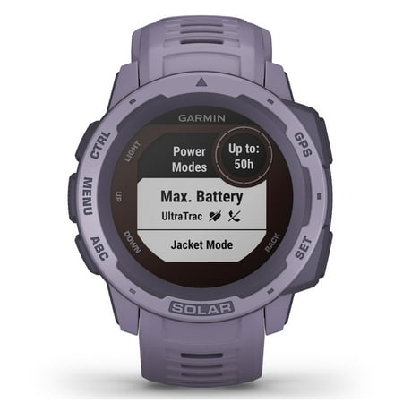 Garmin - Instinct Solar Smartwatch 45mm Fiber-Reinforced Polymer - Orchid