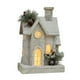 thumbnail image 4 of Estatua de casa de nieve navideña con luz de regalo Ilumina las casas navideñas de escritorio Blanco, 4 of 9