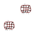 thumbnail image 4 of Vogacara Portaequipajes ligero Bungee Red de equipaje Accesorios de bolsillo de malla Fuerte resistencia a la tracción Simulación RC Crawler Rojo 2piezas, 4 of 6