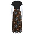 thumbnail image 6 of Empire Waist Dresses for Women 2024 Short Sleeve Crewneck Floral Maxi Long Dress Summer Fashion Casual Sun Boho Dresses, 6 of 6