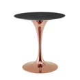 thumbnail image 2 of Modway Lippa 28" Artificial Marble Dining Table in Rose Black, 2 of 3
