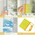 thumbnail image 4 of All-Purpose Washable Cleaning Brush, Blind Cleaner Brush Set - 7-Finger Microfiber Dusting Tool, Handheld Household Cleaning Kit for Window Blinds, Shutters & AC Vents (Blue+Orange), 4 of 8