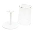 thumbnail image 2 of Vitrina giratoria transparente para figuras de peluche, contenedor de escritorio moderno y práctico con ganchos. Caja de almacenamiento para muñecas. L Blanco, 2 of 5