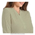 thumbnail image 3 of Blusa Only Friends para Mujer, Cuello Tipo Mau con Aletilla y Botones Sage Talla CH, 3 of 4