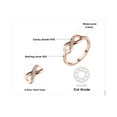 thumbnail image 2 of Jewelrypalace Infinity Forever Love Cubic Zirconia Anniversary Promise Ring for Women 925 Sterling Silver Rose Gold Plated, 2 of 6