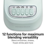 Hamilton Beach Smoothie Blender for Kitchen, 48 oz Jar for Smoothies and Shakes, Mint