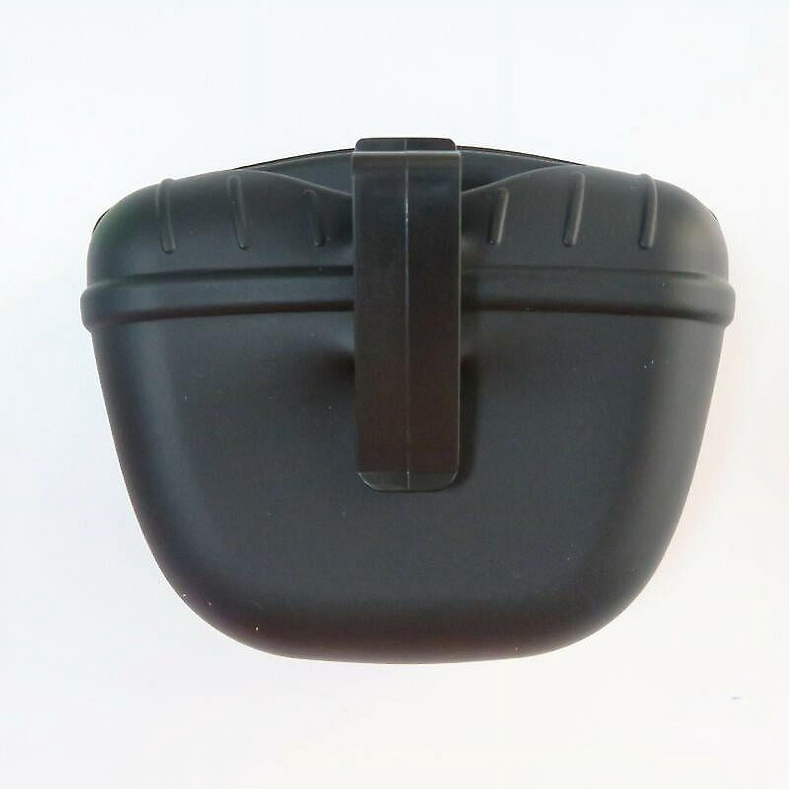 1 dog treat bag, portable silicone training bag, dog treat bag, dog treat bag, automatic closure black 13x10.5cm,