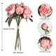 thumbnail image 3 of Flores artificiales ICBOX de peonías rosas, 2 ramos de 14 cabezas, 3 of 7