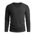 thumbnail image 3 of StSilkitty Long Sleeve T-Shirts for Mens Solid Color Lightweight V Neck Casual Shirts Summer Beach Vacation Breathable Pullover Tops, 3 of 7