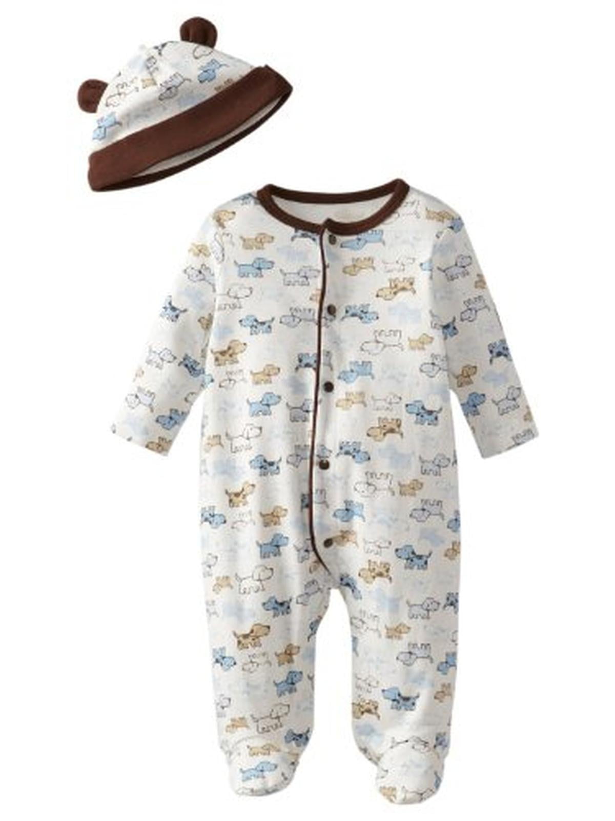 Little Me Printed Newborn Boys OnePiece White Newborn