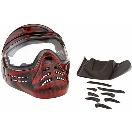 Save Phace Diss Series Diablo Tactical Mask with Red Skull Graphics, Black