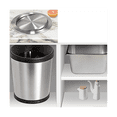 thumbnail image 5 of 4X Stainless Steel Garbage Flap Lid Trash Bin Cover Flush Built-in Balance Swing Flap Garbage Lid D, 5 of 5
