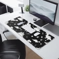 thumbnail image 2 of Long Mouse Pads for Desk,Black Dinosaurs Leaves Stars Pattern Desk Mats on Top Of Desks, Desk Mouse Pad Extra Large with 3mm Non-Slip Base and Stitched Edge for Gaming,Office,Work,Home 31.5"x11.8", 2 of 6
