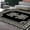 ZS0001-Loop Pile3, variant on Modern Light Luxury Large Living Room Carpet Black Geometric Rug for Office Antiskid Customizable Room ration Home Mats 러그