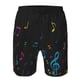 thumbnail image 3 of Fotbe Color Musical Notes Trajes de Baño Estampados para Hombre, Shorts de Verano de Secado Rápido, Ropa de Playa, Bañadores-XX-Large, 3 of 6