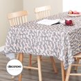 thumbnail image 3 of Deconovo Lino sintético con presillas Pattern Table Cover, Water and Spill Resistant Rectangle Tablecloth para Party, Grey, 54x108 Inch, 3 of 7