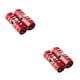 thumbnail image 2 of Greeniant Pedal de bicicleta de montaña, 1 par, Pedal de eje Hexagonal para bicicleta de montaña, clavijas para acrobacias de pie de aleación, ranuras rojo 2piezas Greeniant CBP098239, 2 of 5