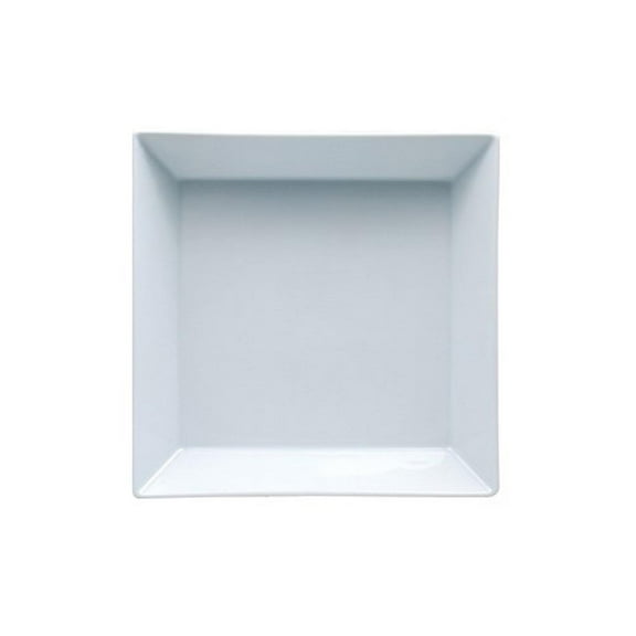 Porcelain Merid 8.5" x 8.5" x h:1.75" 37 oz. Square White Porcelain Bowl (Set of 2)