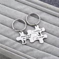 thumbnail image 4 of destyer Parents Lovers Keyring Keys Holder Couples Stainless Steel Keychain Holiday Anniversary Gift, Box package, 4 of 9