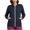 Navy, variant on Vivianyo HD Women's V‑Neck Zip Up Nurse Work Sweatshirt, Fitted Stretch Long Sleeve Top, Fall Uniform Cover Up with Pen Sleeve Slots and Pockets for Medical Workplace and Daily Errands, Sizes S-2XL