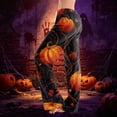 thumbnail image 2 of IYYVV Halloween Pajama Pants for Women Cute Funny Pumpkin Graphic Pajamas Casual Elastic Waist Palazzo Pant Fall Pajamas Yellow 2XL, 2 of 6