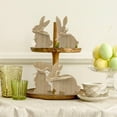 thumbnail image 5 of Easter Bunny Wooden Decoration Exquisite Rabbit Figurine Home Desk Ornament Idea Easter Decoration, 5 of 8