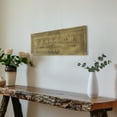 thumbnail image 6 of American Art Decor "Welcome" Ornate Embossed Gold Metal Wall Decor - Vintage Style Hanging Sign, 9" x 30" - Front Porch, Entryway Home Accent Funny Dog Sign, 6 of 6