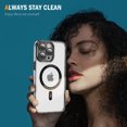 thumbnail image 6 of Decase Magnetic Case for iPhone 14 Pro Max,Compatible with Mag-safe,Military-Grade Protection,Slim Stylish Non-Yellowing Shockproof Case for iPhone 14 Pro Max,Clear Anti-Scratch Back Cover,Black, 6 of 6