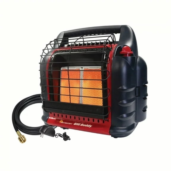 Open Box Mr. Heater Portable Radiant Big Buddy Heater with Hose and Adapter - Thermal Shut-down System