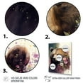 thumbnail image 3 of Designart Cute Bear Floral Art I Canvas Wall Art, 3 of 5