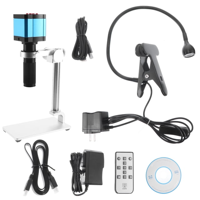 Cámara De Microscopio De Video Industrial Fhd 48Mp 1080P 60Fps Tf Cámara De Aumento Compatible Con Usb / Hdmi Con Lente 120X Para Mantenimiento De Reparación De Pcb (Ee. Uu. / Ue / Reino Unido) Speravity TO005434-03