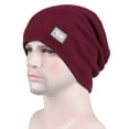thumbnail image 4 of Zhaomeidaxi Mens Winter Warm Knitting Hats Plain Skull Beanie Cuff Toboggan Knit Cap, 4 of 8