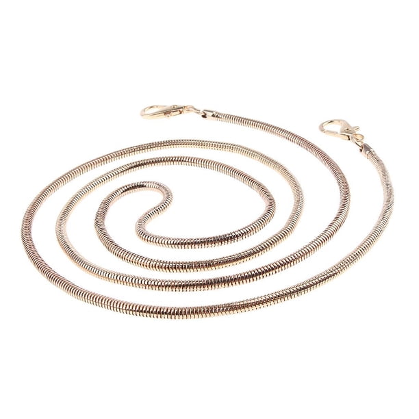 Bolso de mano con cadena de metal retro para mujer, con hebilla y correa, accesorios para bolso DIY, 120 cm Oro