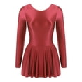 thumbnail image 4 of inhzoy Women Summer Tunic Dress Long Sleeve Oil Glossy Casual Mini Dress, 4 of 8