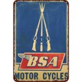 thumbnail image 1 of Placa Motocicletas Metal Vintage Pintura Hierro Rectangular Barra Pared 20x30cm, 1 of 9