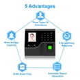 thumbnail image 4 of Biometric System Face Recognition Employee Fingerprint Registration Work Time WIFI Access Control Attendance Machine, 4 of 7