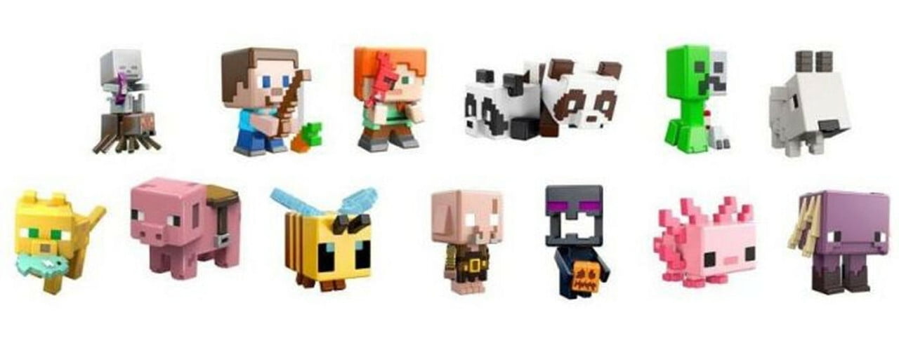 Set of 3 |Minecraft TNT Series 25 Mystery Pack (3 RANDOM Figures) No Duplicates