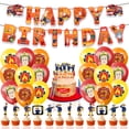 thumbnail image 2 of Globos de Sam el bombero, pancarta de camión de bomberos, adorno para tarta, decoración para fiesta de cumpleaños con temática de bomberos, suministros para baby shower, 2 of 5