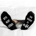 thumbnail image 2 of Yuanlong Socks Unique Foot Letter Print Mid Tube Cotton Socks For Women Men Anti Slip Floor Socls Daily Stylish Crew Socks6, 2 of 5