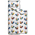 thumbnail image 2 of Rooster and Silhouette White Pattern Teens Toddler Nap Mat with Pillow, Sleeping Mat Bag for Preschool Daycare 59"x22", 2 of 6