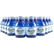 Aquapap 8 ounce 24 pack Vapor Distilled CPAP Water | 1-2 nights per bottle | For use with Resmed and Respironics Machines